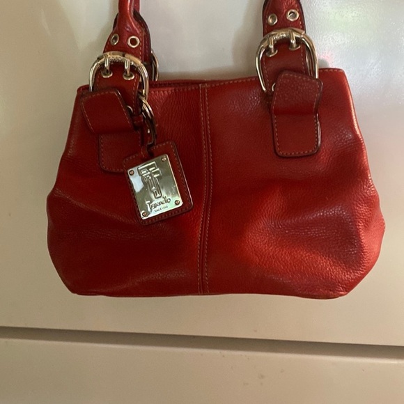 Tignanello Handbags - 🎉Tignanello Red or balck Pebbled Leather Tote with Polished Hardware
Like new